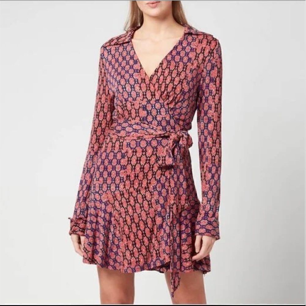 Free People - Women's Rhetta Wrap Dress - Dark Combo